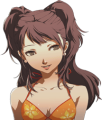 Rise's smiling swimsuit portrait