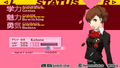 Social Stats screen in Persona 3 Portable