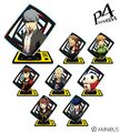 Acrylic stands w/TV frame