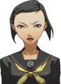 Yumi's angry winter uniform portrait