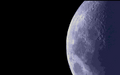 Ending graphic of the game featuring the moon