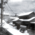 Dojima Residence during winter