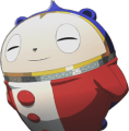 Teddie's smiling bearsuit portrait