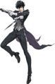 Character artwork with butler artwork