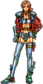 Sprite of a female Devil Buster from Giten Megami Tensei: Tokyo Revelation (PC-98)