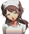 Rise's angry work uniform portrait