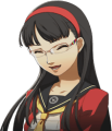Yukiko's laughing summer uniform glasses portrait