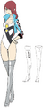 Race Queen Concept Artwork for Persona 3: Dancing in Moonlight