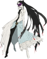 Artwork of the Priestess Shadow from Persona 3: Official Design Works.