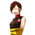 Nozomi's "True Face" angry ribbon portrait