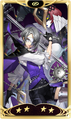 Card graphic of Yukimi Fujikawa with Styx from Persona 5: The Phantom X