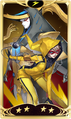 Card graphic of Motoha Arai with Awilda from Persona 5: The Phantom X