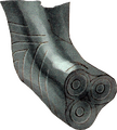 Artwork of Noah's foot from Shin Megami Tensei III: Nocturne