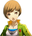 Chie's angry winter clothes portrait