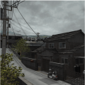 Dojima Residence during cloudy weather