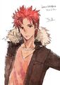 Artwork of Touma Akagi to celebrate his introduction video