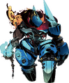 Artwork of Warrior Zeus from Persona Q: Shadow of the Labyrinth