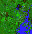 Map of Tokyo with highways but without the Rainbow Bridge.