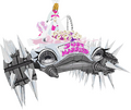 Model of Lady Marie on her car from Persona 5 Tactica