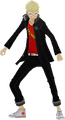 Ryuji Sakamoto wearing a JUNES branded t-shirt from Persona 5