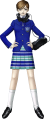 Artwork of the female Protagonist from the PlayStation version of Shin Megami Tensei if...