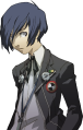 Makoto's in-game portrait in Persona 3 Portable