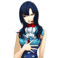 Tomoe's "True Face" pensive smiling portrait