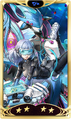 Card graphic of Miyu Sahara with Nemertes from Persona 5: The Phantom X