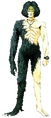 Artwork of Akira after fusing with Amon for the Super Famicom version of Shin Megami Tensei if...