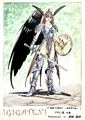 Morrigan on the cover of the 2nd volume of Gigaten: Giten Megami Tensei: Tokyo Revelation Design Collection