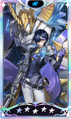 Card graphic of Masaki Ashiya with Amalthea from Persona 5: The Phantom X