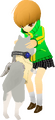 Model with Koromaru