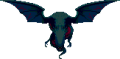 Seth's sprite when flying from the PlayStation version of Shin Megami Tensei II