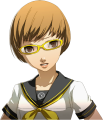 Chie's angry summer uniform glasses portrait