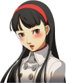 Yukiko's shocked blush midwinter clothes portrait