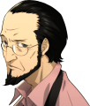 Sojiro Sakura Angry Portrait from Persona 5 Strikers
