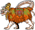 Side sprite of Barong, Narasimha and Shiisaa