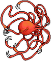 Unused hurt sprite from the PC-98 version of Giten Megami Tensei: Tokyo Revelation