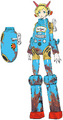 Aigis's Tin Suit Concept Artwork