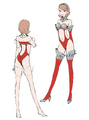 Yukari's Red High-Cut Armor Concept Art