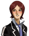 Blushing portrait from the PlayStation Portable version of Persona 2: Innocent Sin