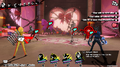 Screenshot of a battle in the event-exclusive arena