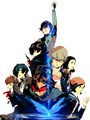 Artwork from the Persona 30th Anniversary of the game protagonists