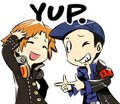 LINE Sticker EN Yosuke and Junpei