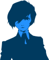 Makoto's victory screen from Persona 3 Portable