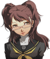Rise's default portrait with glasses in Persona 4.