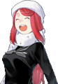 Laughing portrait graphic from Devil Survivor 2