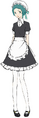 Maid Uniform Concept Artwork from Persona 3: Dancing in Moonlight