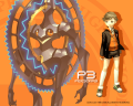 Wallpaper showing Ken Amada and his persona, Nemesis.