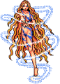 Attack sprite of Alice in her adult form from the PC-98 version of Giten Megami Tensei: Tokyo Revelation